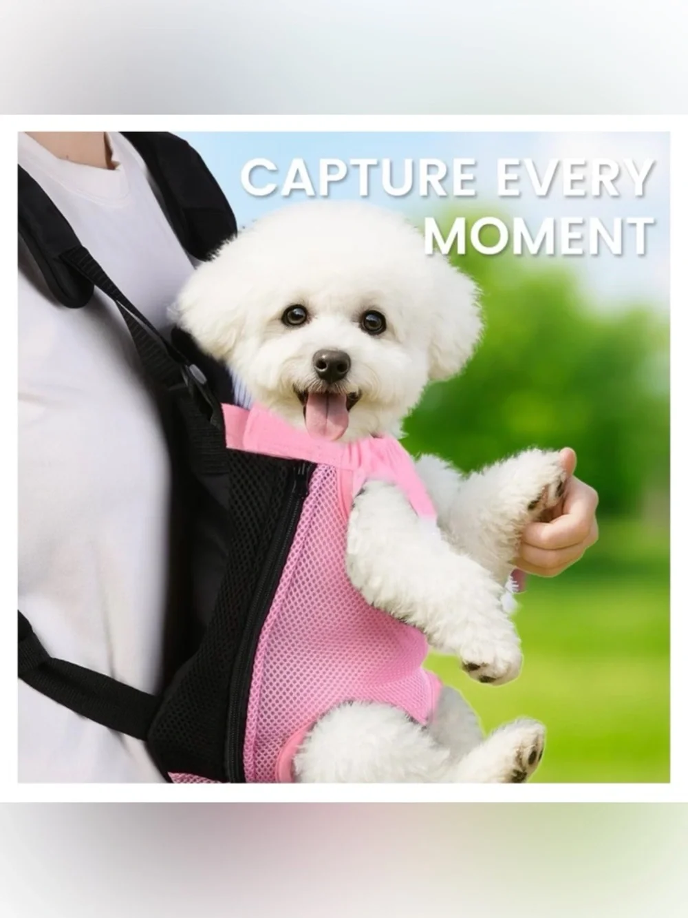 Pet Front Carrier Backpack for Dogs - Pink